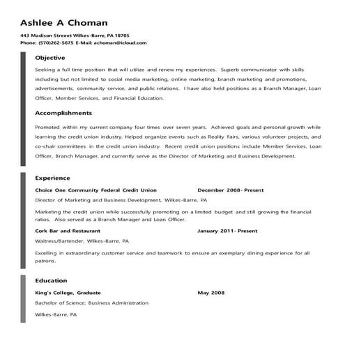 Choman Resume
