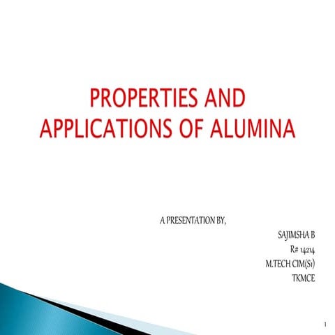 Alumina MANUFACTURING PROCESS