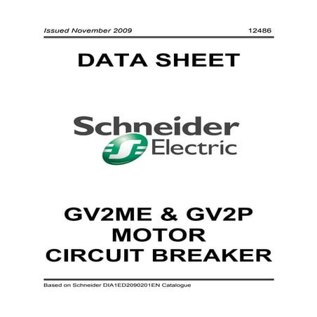 schneider gv2 motor circuit breaker