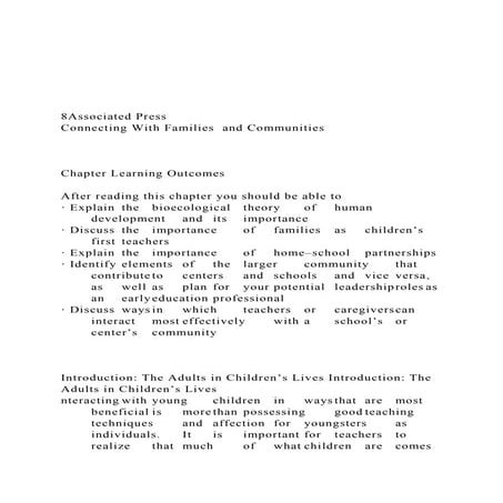 8Associated PressConnecting With Families  and Communiti.docx