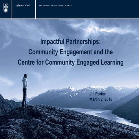 Engaging the Community in Consultation - Centre for Community Engaged Learning