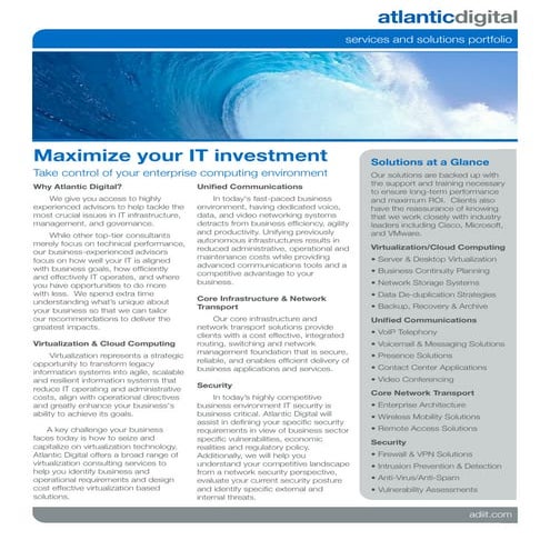 Atlantic Digital - Corporate Overview