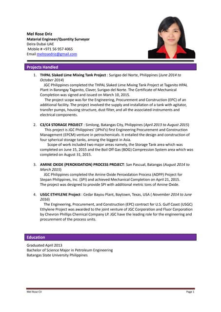 Mel Rose Buquid presentations