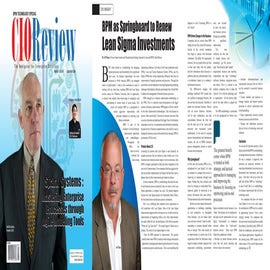 CIO Review Magazine - BPM as Springboard