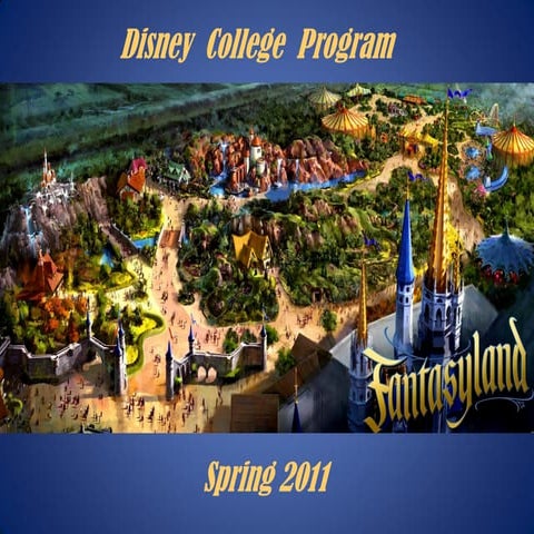 Fantasyland Attractions Spring 2011 College Program | PDF