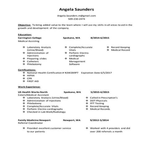 Angela Saunders Resume 2