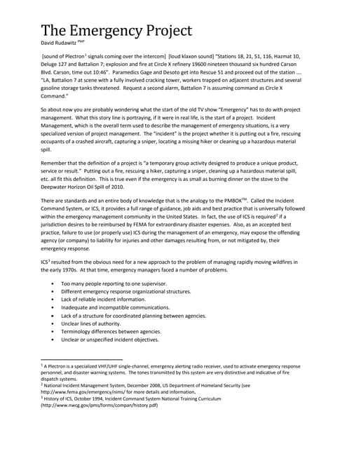 Incident Command System Incident Command System