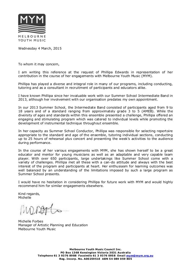PD letter for PEdwards