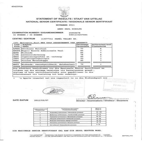 Matric Results 2011 | PDF