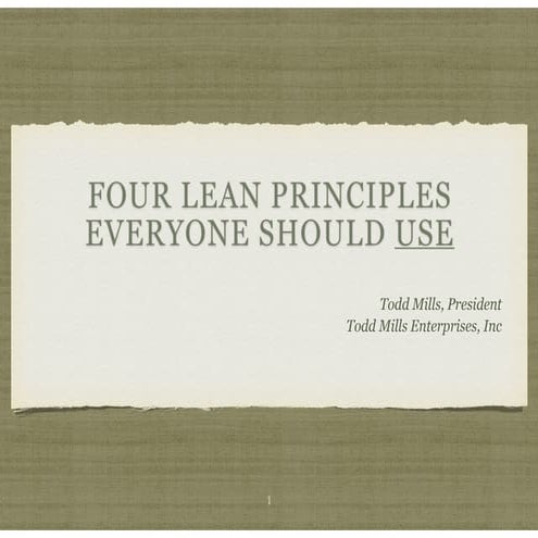 Lean Principles Everyone Should Use (Final)