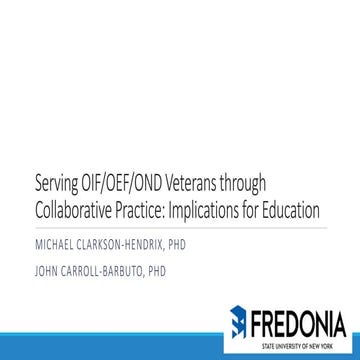 Interdisciplinary collaboration in the Veterans health care sector - Final