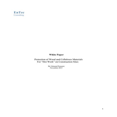 White Paper Protection of Wood