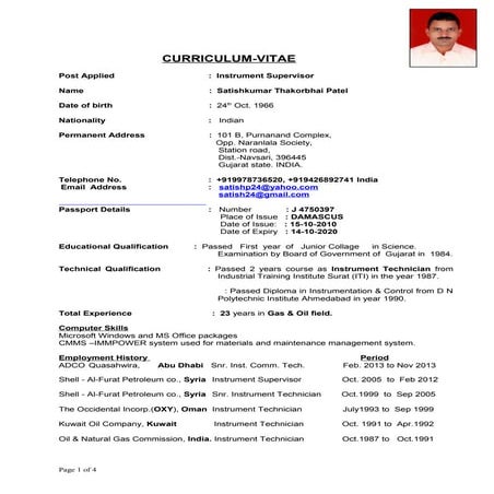 Instrument Supervisor