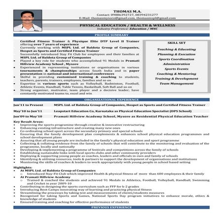 THOMAS CV | DOC