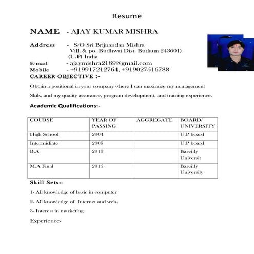Ajay Resume ok