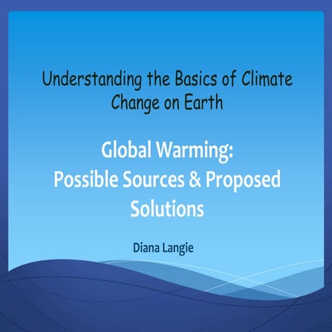 BasicsofClimateChangeGlobal Warming