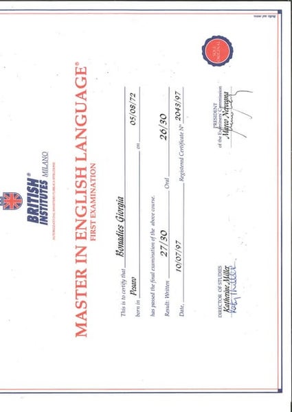 lettera di referenze di Professore Universitario