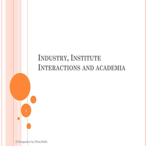 Industry Institute Interaction