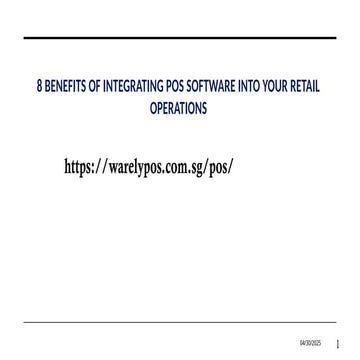 8 Benefits of integrating POS Software .pptx