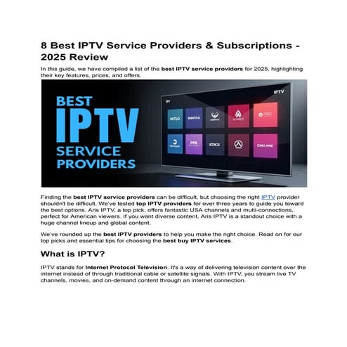 8 Best IPTV Service Providers & Subscriptions - 2025 Review.pdf