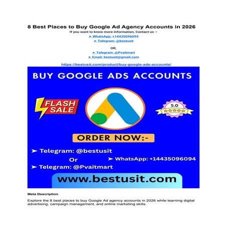 12 Verified & Secure Places to Buy Google Ad Accounts in 2026 for ...