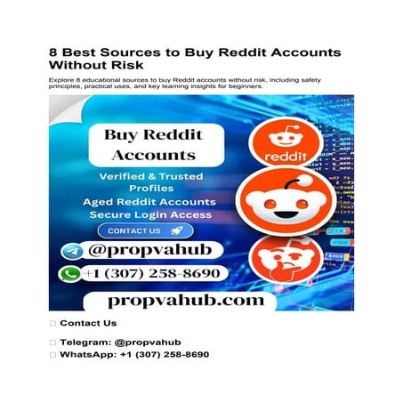 Essential Features to Look for When Buying Reddit Accounts (Educational ...
