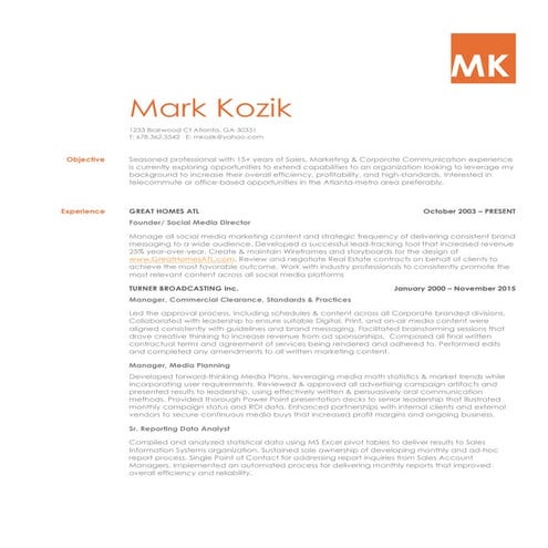 Mark Kozik Resume | PDF
