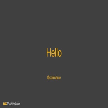 Colman Walsh - Lean UX Battlefield - Productized15