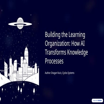 [DSC Europe 25] Dragan Vucic - Building the Learning Organization - How AI Tr...