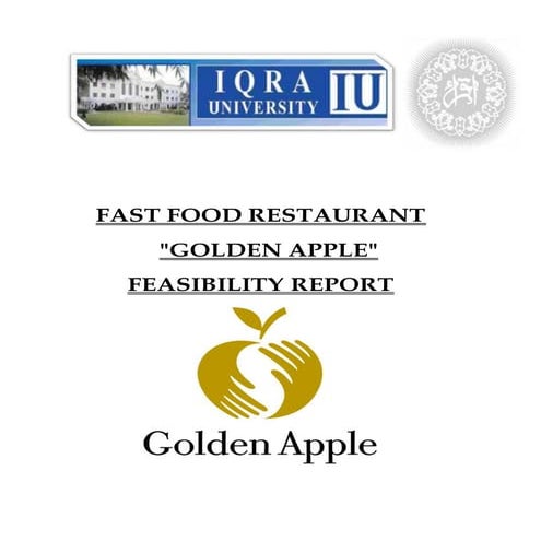 FAST FOOD RESTAURANT EIF FEASIBILITY REPORT