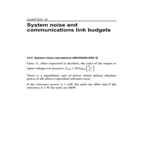 Radio Link budget