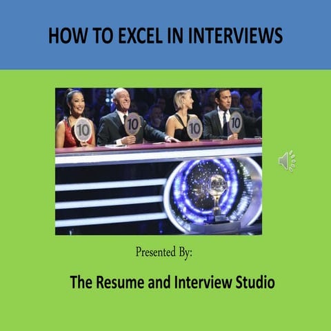 How to Excel In interviews - master 4 | PPTX