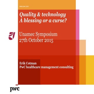 Quality & technology a blessing or ...