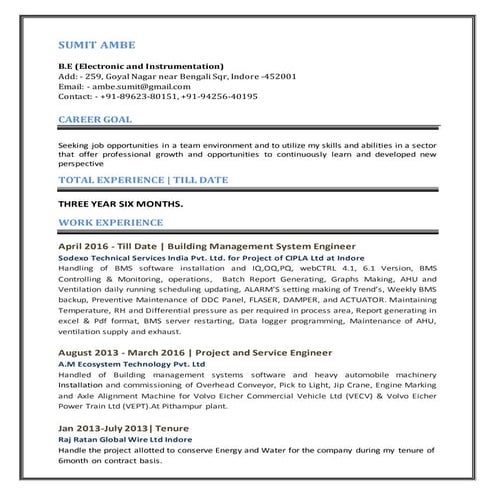 vinay resume | DOC