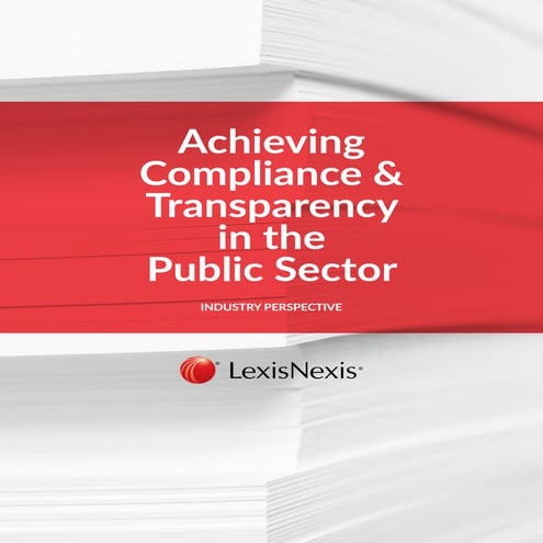Achieving Compliance and Transparency in the Public Sector IP final
