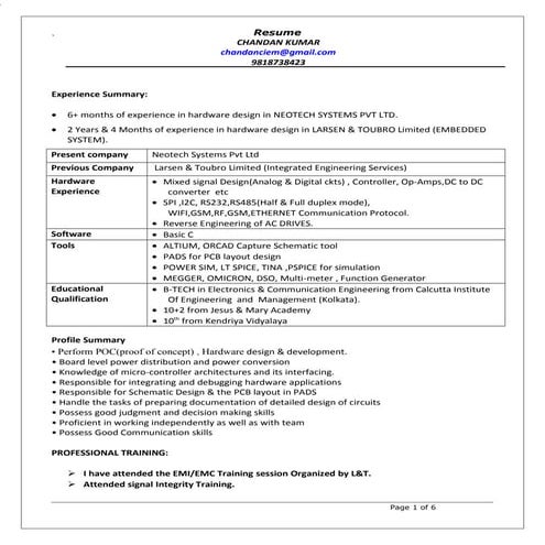 Chandan Kumar_3+_Years _EXP