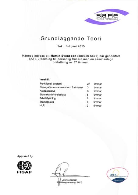 intyg pärldagsansvarig HT2012 | PDF