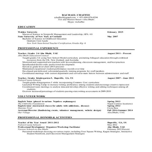 Kelly Stevens Resume | PDF