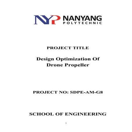 Design Optimization of Drone propeller
