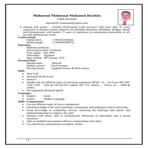 mahmoud CV-25-10-2017 | PDF