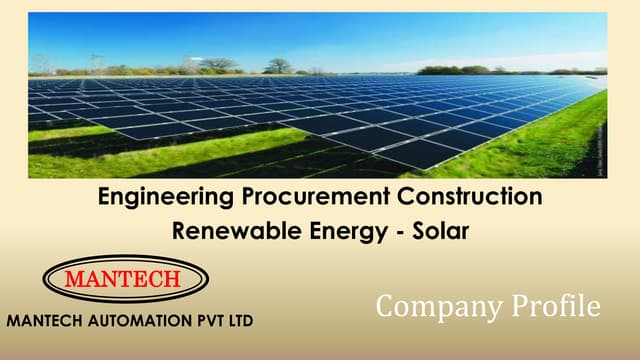 MANTECH Solar Company Profile
