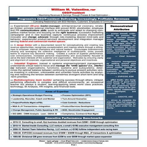 William Valentine CEO_COO Resume R4