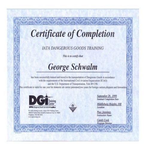 IATA Dangerous Goods Training | DOCX