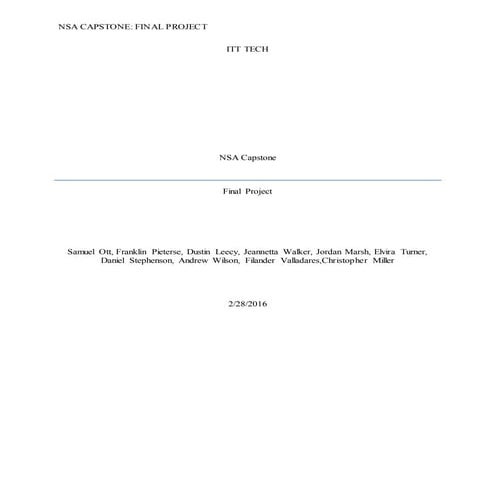 Capstone Final Part | DOCX
