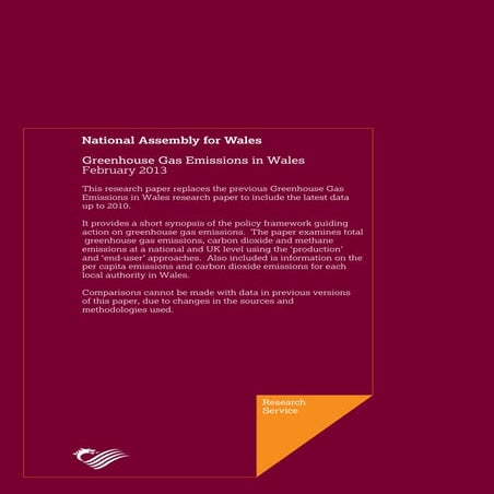 Greenhouse Gas Emissions in Wales feb 2013_ Research Paper