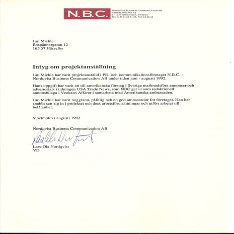 NBC Letter | PDF