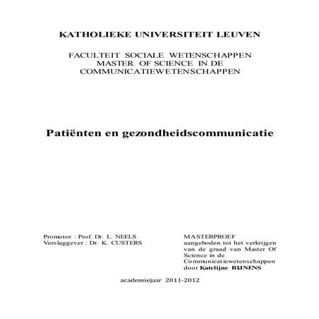 Masterthesis Strategic Communication