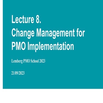 Anna Kompanets: Change Management for PMO Implementation (UA)