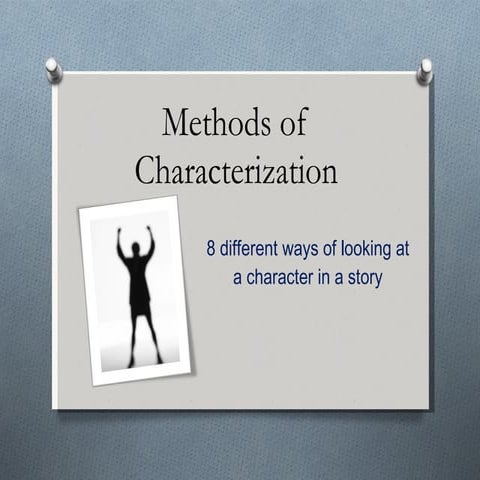 8 characterization