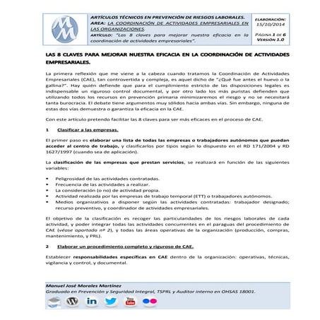 8 claves para mejorar nuestra eficacia en la coordinacion de actividades empr...